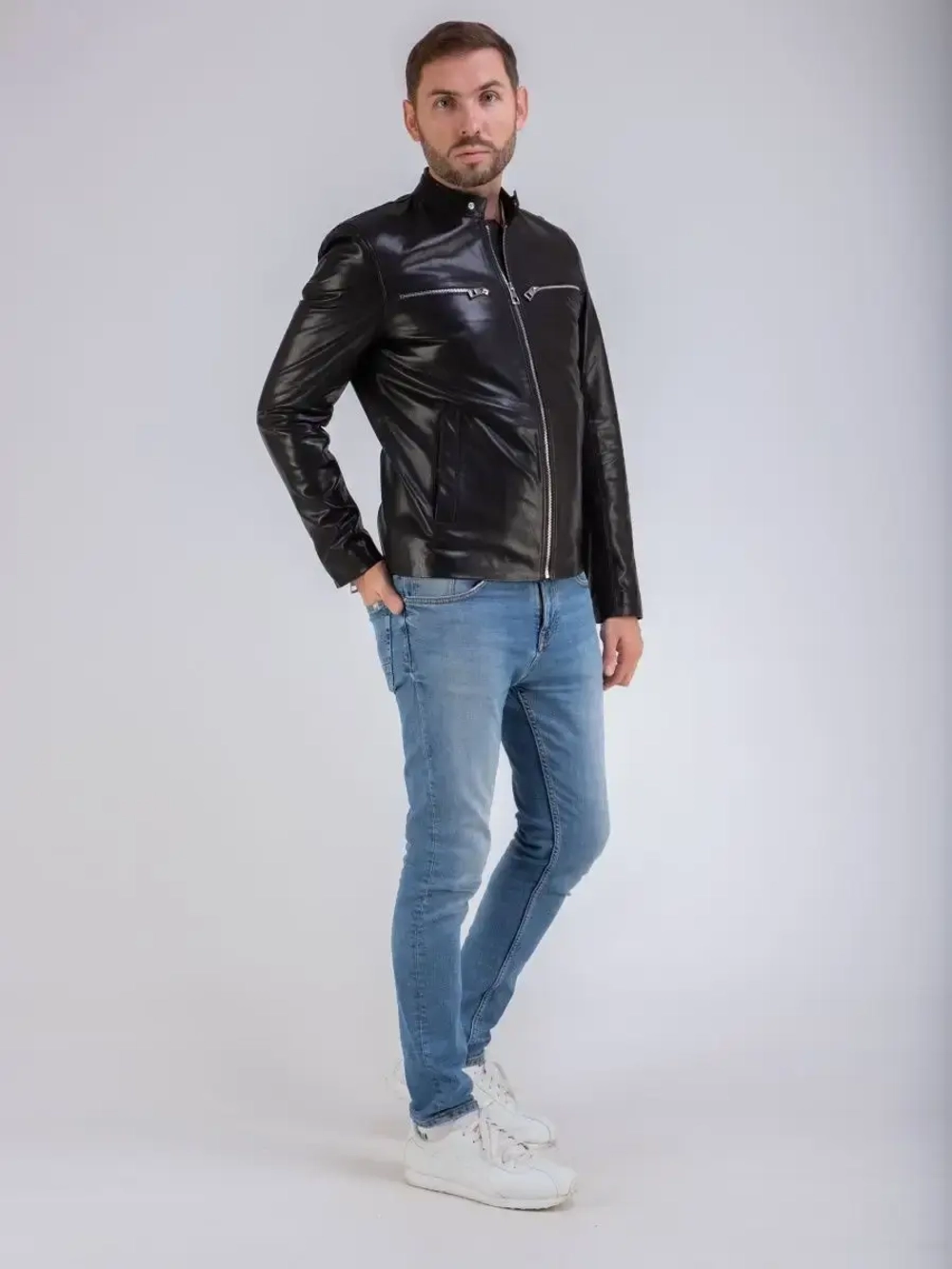 Куртка мужская из натуральной кожи