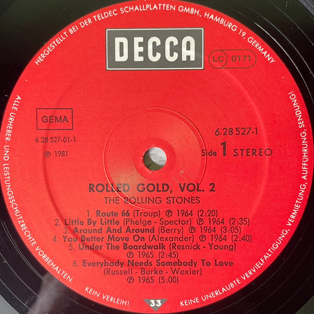 The Rolling Stones ‎– Rolled Gold, Vol. 2 - The Best Of The Rolling Stones 2LP (Германия 1981г.)