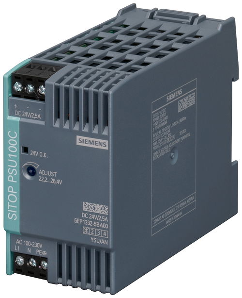 SITOP PSU100c 24 v/2.5 a стабилизированный блок питания,  SIEMENS 6EP1332-5BA00