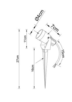 Грунтовый светильник Arte lamp
