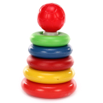 Пластмассовый игрушечный набор "Пирамида" (10*10*20 см), сетка