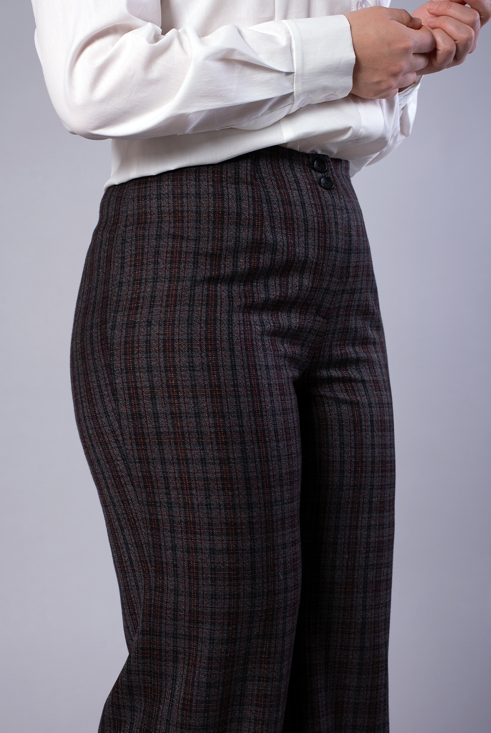 Брюки женские 02, клетка #406Ке0202