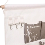 Карман настенный 6 отделений 3 крючка «ИДЕЯДОМА», цвет серый, 35*50см (лейбл Селфи)