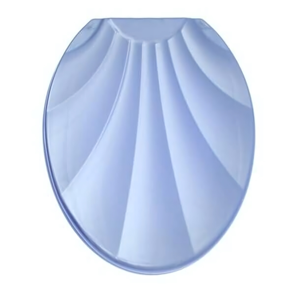 Крышка унитаза "РАКУШКА", голубой перламутр РП-812