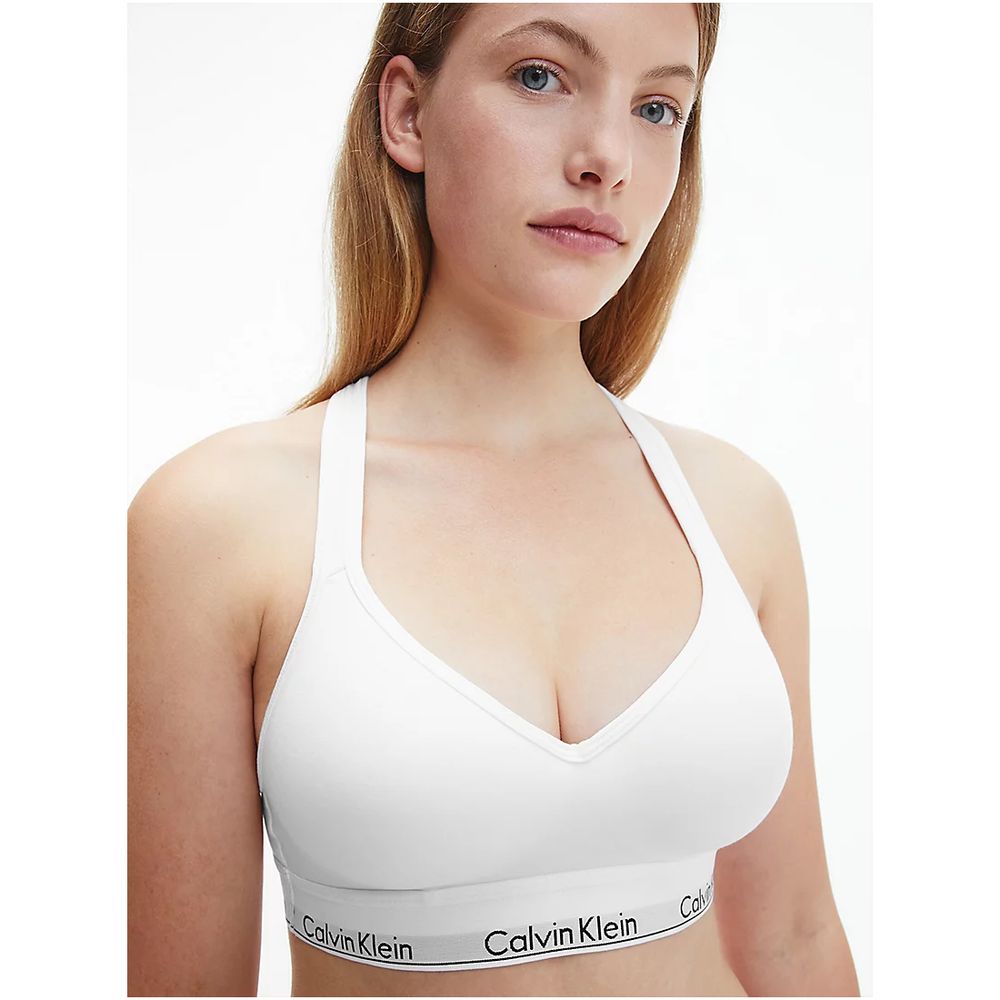 Женский комплект: топ+стринги белый Calvin Klein Women