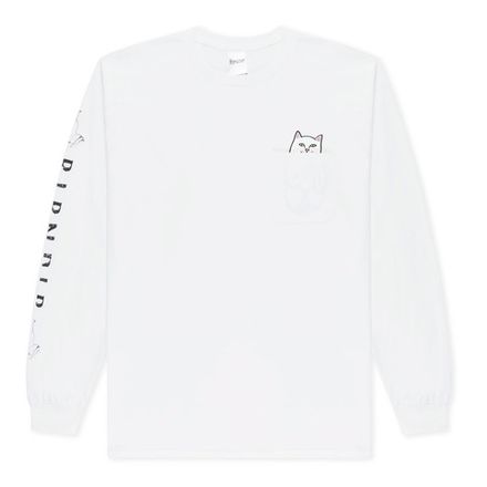 Лонгслив Ripndip SP24 Lord Nermal Pocket L/S White