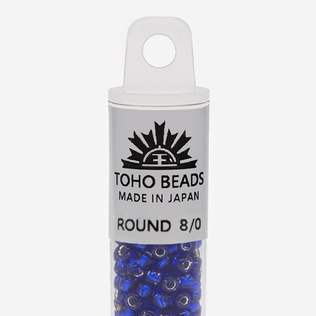 Японский бисер TOHO Round 8/0 (№28), с внутренним серебрением, прозрачный