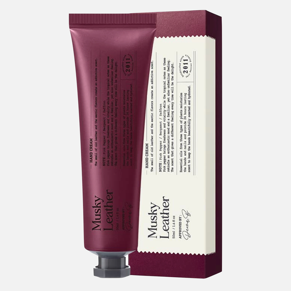 DERMA:B Narrative Hand Cream Musky Leather Крем для рук c пряным тропическим ароматом, 50 мл