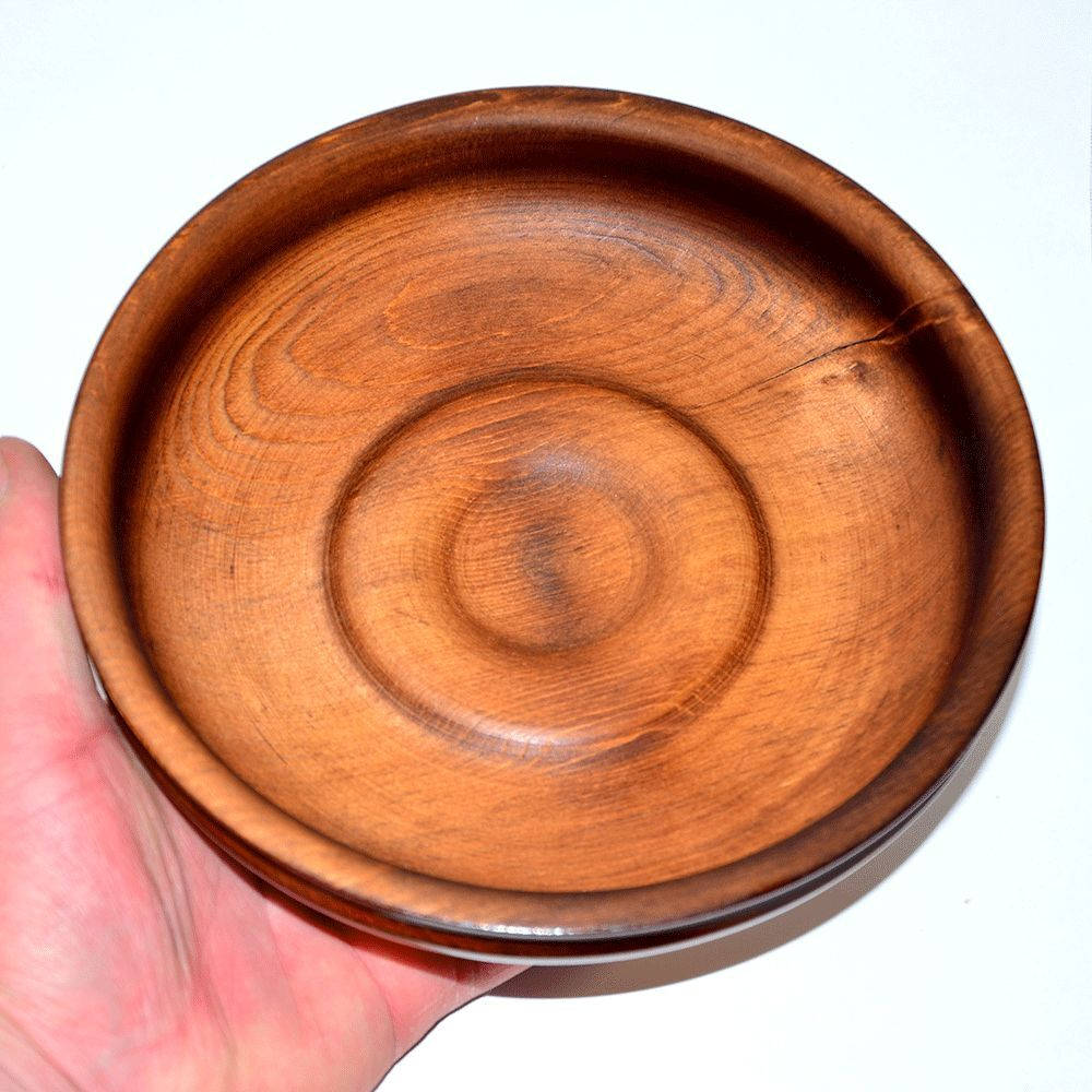 Деревянная тарелка Art of Siberia блюдо из сибирского кедра 210 мм. T13