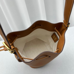 Miu Miu Leather Bucket Bag 22 cm
