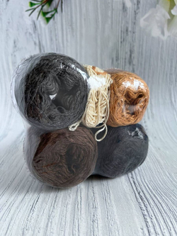 Пряжа для вязания BOURET-rope Бурет шелк шнур микс клубков