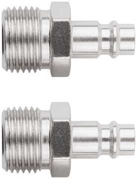 Адаптеры универсальные с внешней резьбой 1/2", 2 шт.