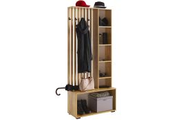 Готовая прихожая Бери дуб крафт золотой / графит