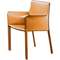 Стул с подлокотниками Barrie оранжевая кожа