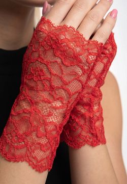 Митенки 0601-45 алый