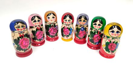 Матрешка семеновская 5 мест малая