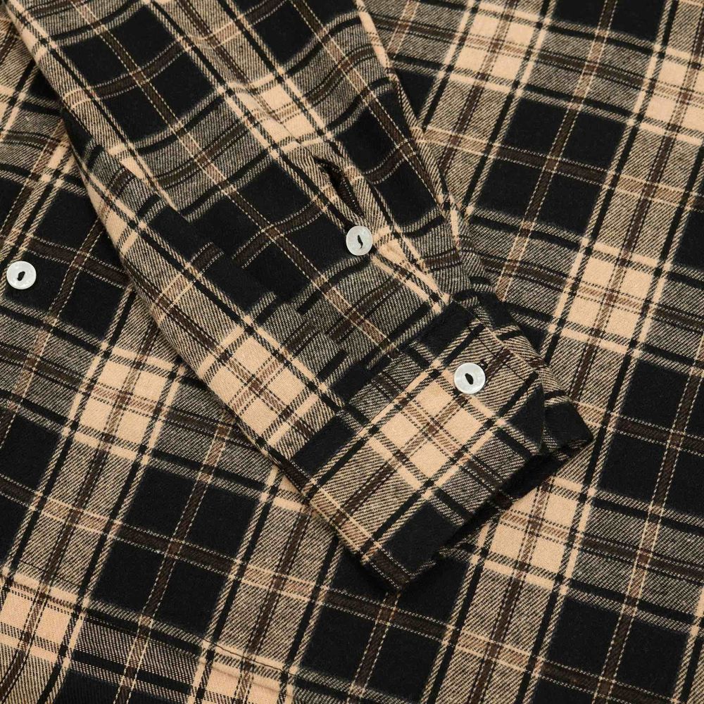 Рубашка One Two Cowboy Basic 8 в клетку черная