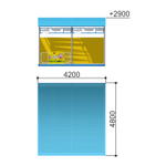 Веранда «Полянка» Romana 301.16.00-01 (бетонируемая, с полом)