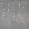 Светодиодная бахрома с колпачком 3,1*0,5 м., 120 теплых белых LED ламп, мерцание, прозрачный провод ПВХ, IP65, LTC (PIL120BLWCAP-10-2WW)