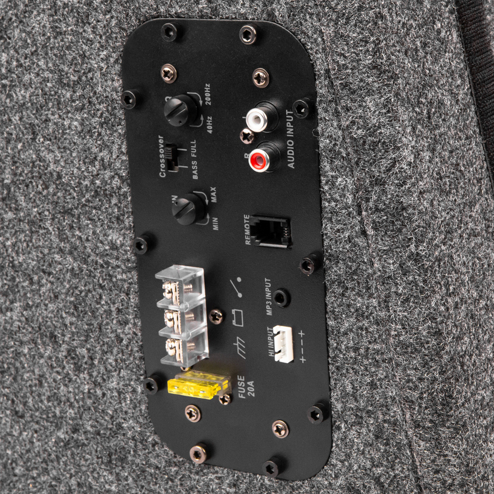 Автосабвуфер ACV CRAFT F8A активный, корпусной 20см.серый