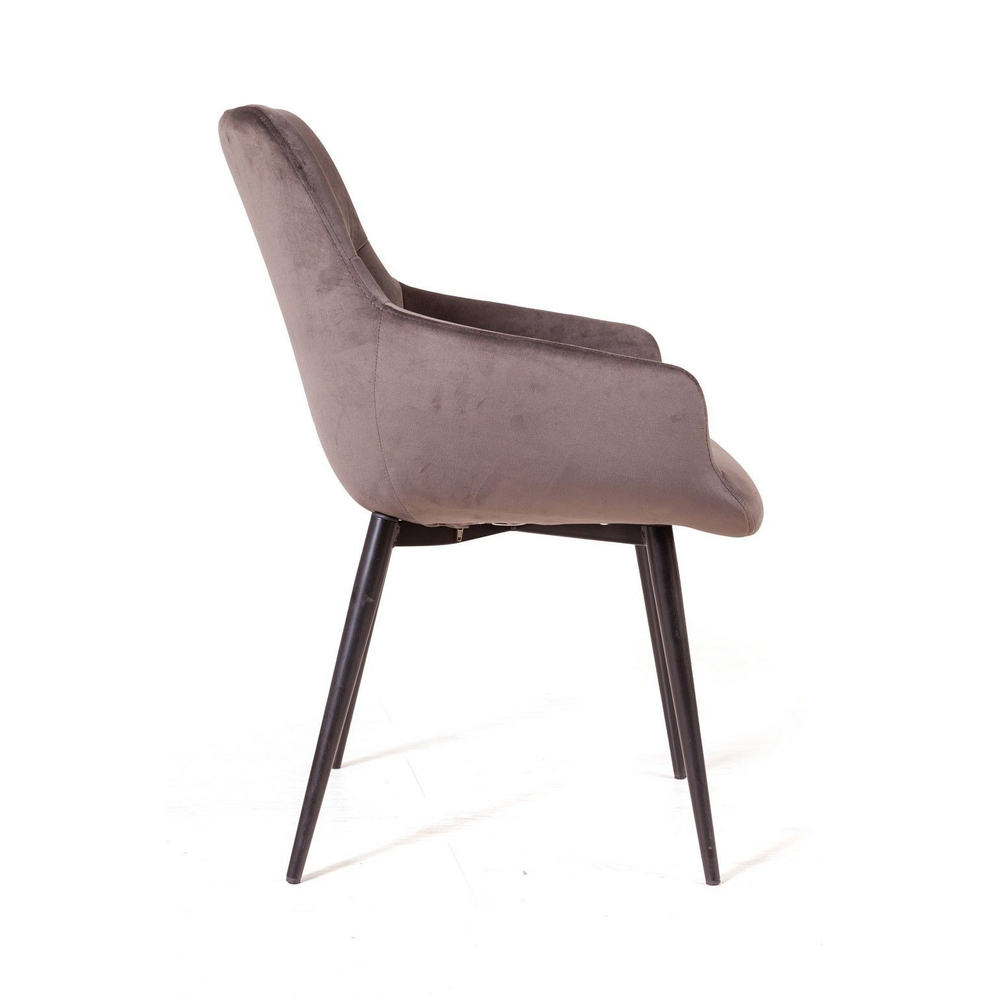 Стул Jordan, бархат пепельно-бежевый 25, опора конус