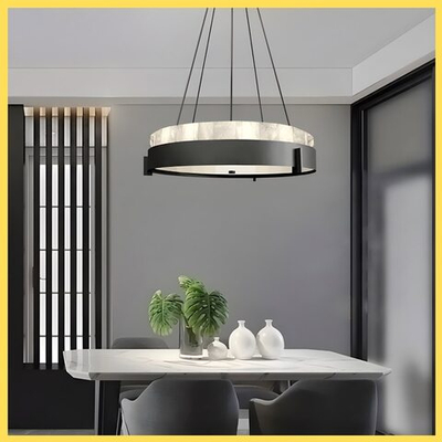 Современная люстра с элементами мрамора D1886