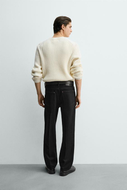 ZARA ДЖИНСЫ STRAIGHT FIT, УГОЛЬНЫЙ