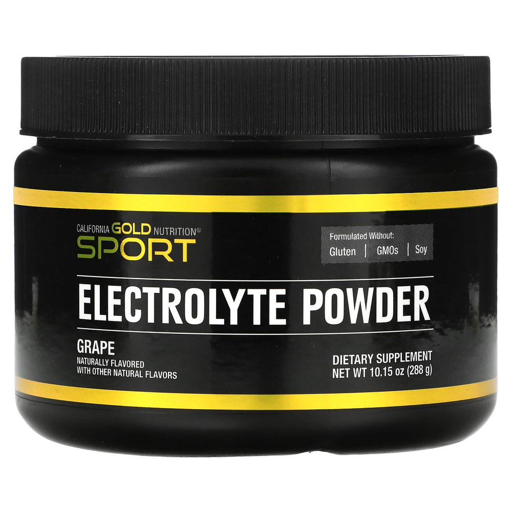 California Gold Nutrition, Sport, электролитный напиток в порошке, со вкусом натурального винограда, 288 г (10,15 унции)