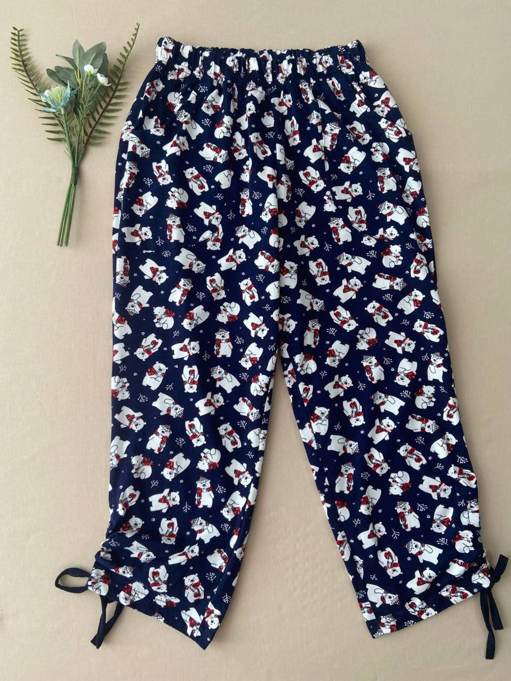 Бриджи Д-6Х/синий-мишки