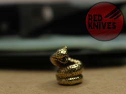 Бусина темлячная "Кобра", латунь