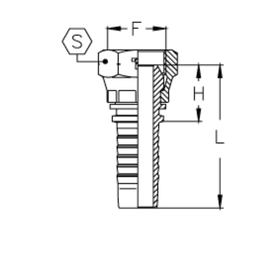 Фитинг DN 25 DKM (Г) 38x1.5