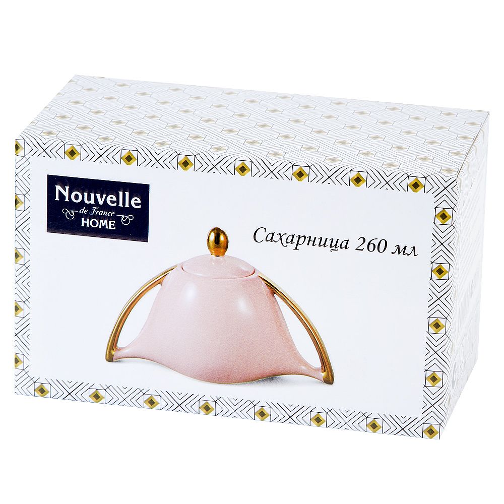Сахарница " . Pink" v=260мл (подарочная упаковка)
