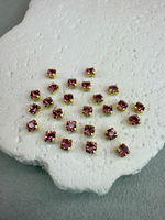 Шатоны 4 мм, Роза в золоте, 25 шт