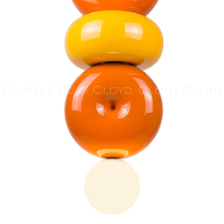 Подвесной светильник Cloyd MOGOTON P1 / Ø25 см - черный - оранж. и желт. керамика (арт.11899)