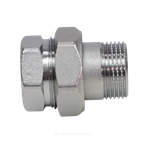 Соединитель латунь хром американка Ду 50 (2") прямой ВР/НР R18 Giacomini R18X018