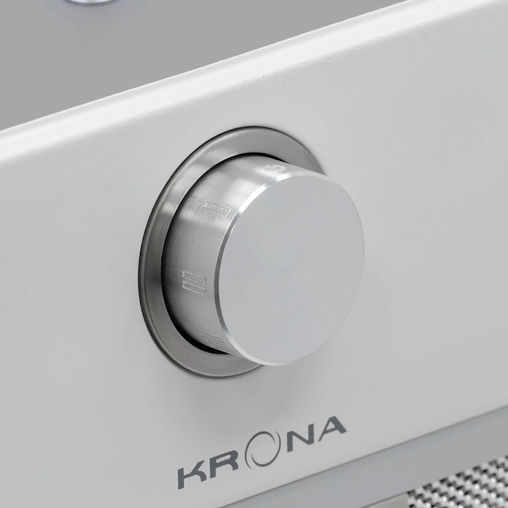 Встраиваемая вытяжка Krona SVEN 600 WHITE ONE KNOB
