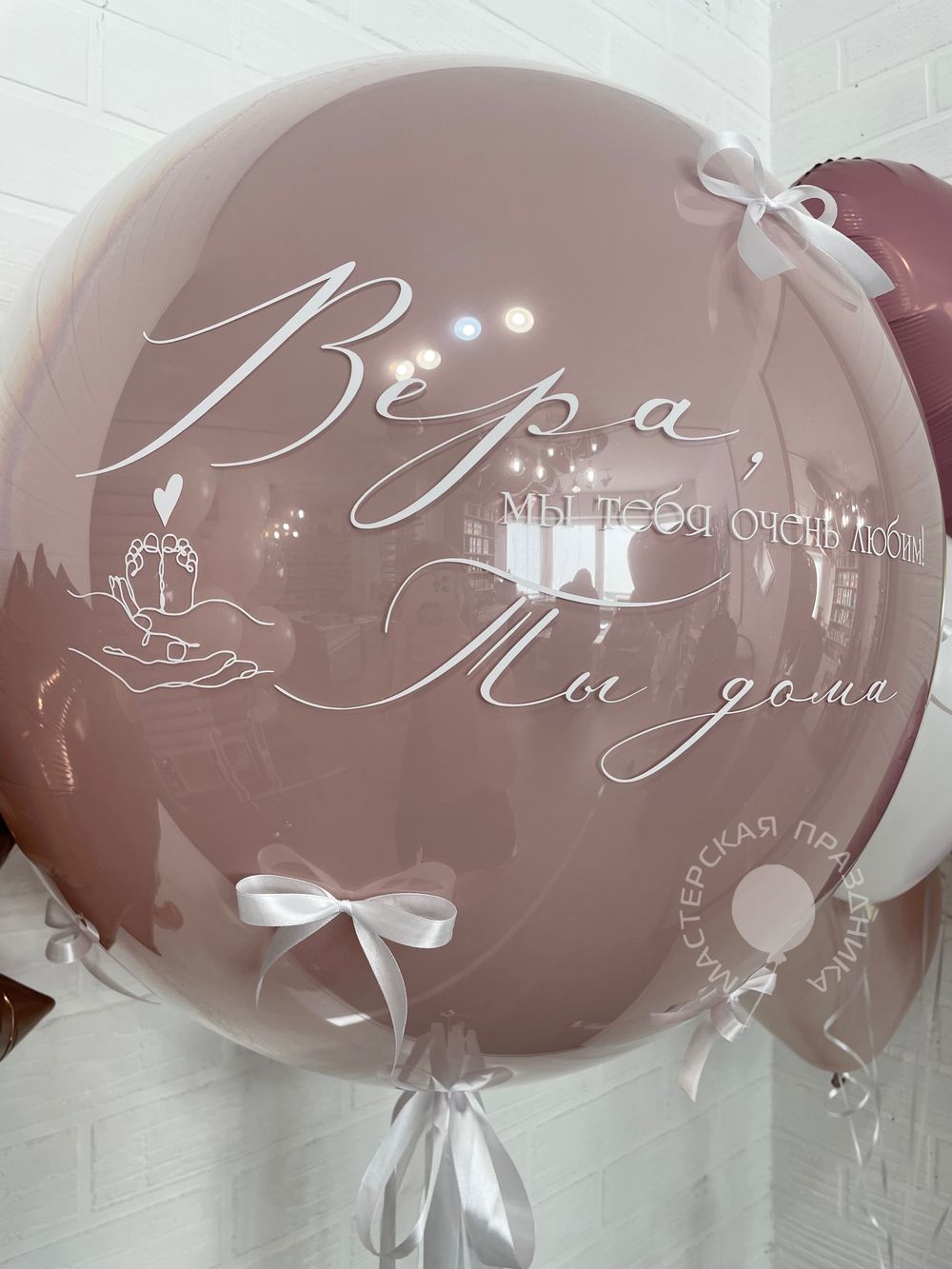 Воздушные шары на выписку для девочки №8670  Изображение3