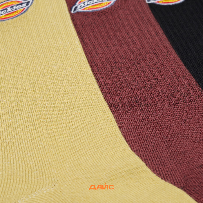 Носки Dickies Valley Grove Socks 3 Pairs артикул:DK0A4X82L161 - купить в магазине Дайс