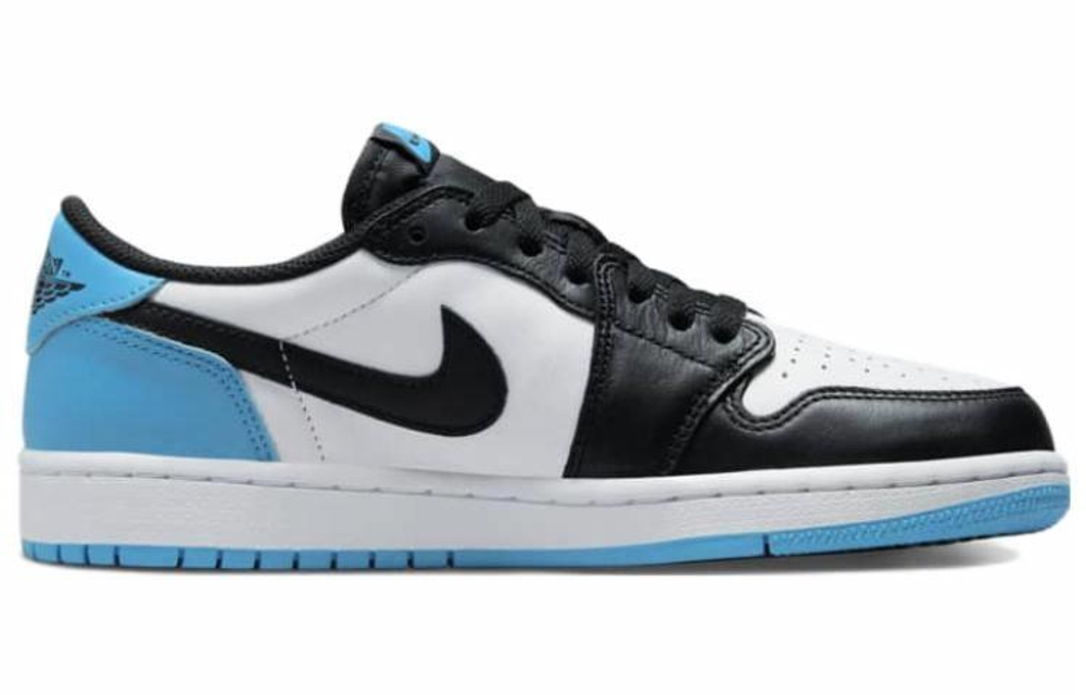 Кроссовки Jordan Air Jordan 1 Og "Black Blue Toe" (Женская размерная сетка)