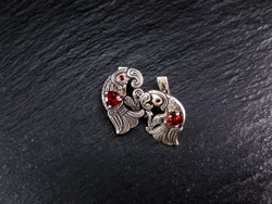 Серьги короткие "вОроны Одина".