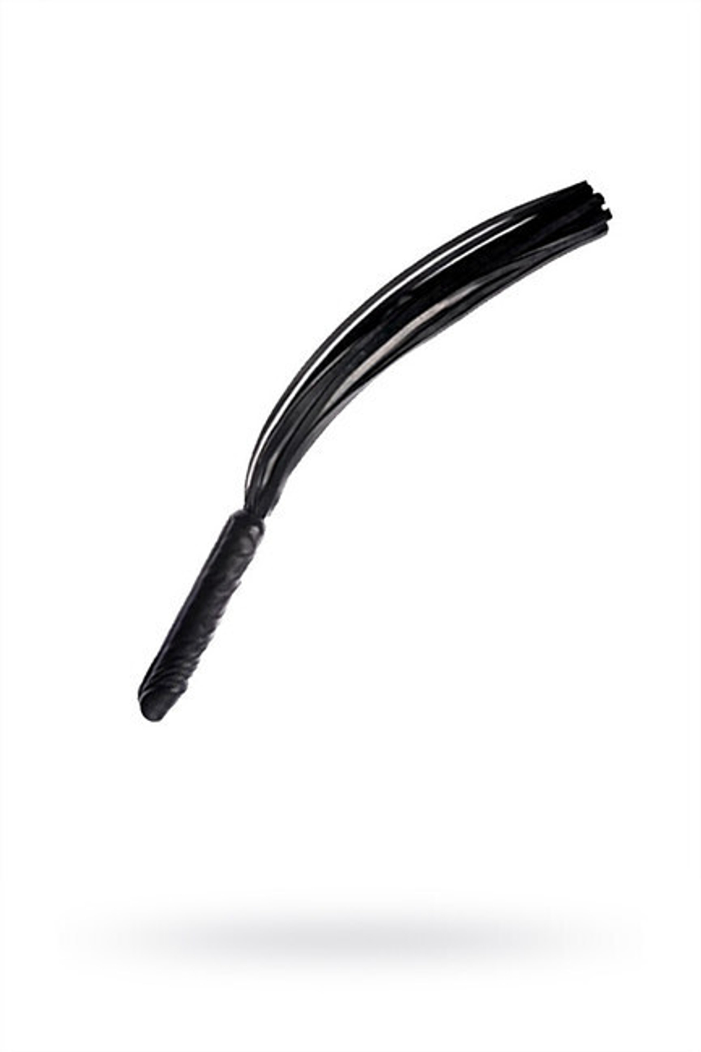 Плеть латексная "Ракета" многохвостая (черная) (Цвет: черный)