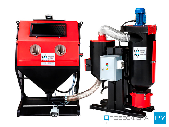 Пескоструйная камера PST КСО-115-И-ФВР-М с фронтальной загрузкой