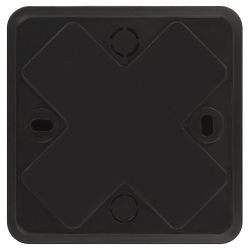 Распаячная коробка ЭРА BS-B-75-75-20 для кабель-канала черная 75х75х20мм IP40