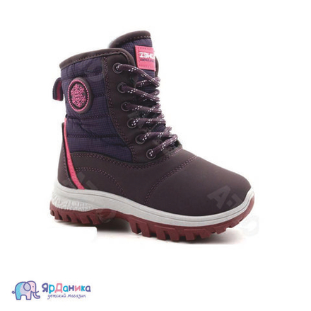 Зимние ботинки Aowei фиолетовые Снежинка Е1005-11