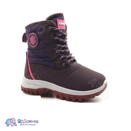 Зимние ботинки Aowei фиолетовые Снежинка Е1005-11