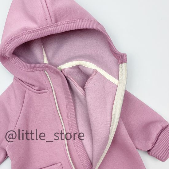 Комбинезон "Simple" из футера с начесом, Орхидея