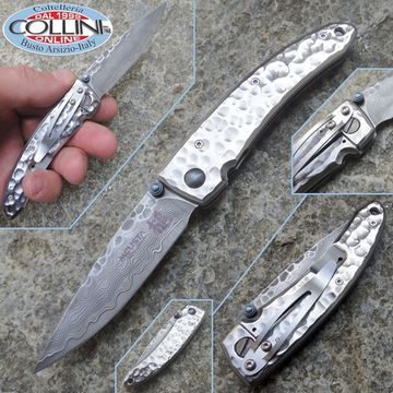 Складной нож Mcusta Damascus Blade Tsuchi Small MC-0113D c клинком из стали VG-10 San Mai (Laminated Stainlesss Damascus) рукоять Stainless Steel