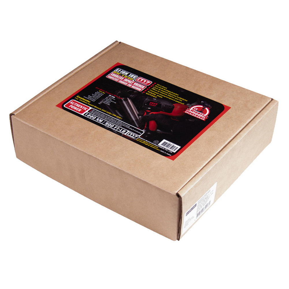 MIGHTY SEVEN (DW-1840) Гайковерт аккумуляторный ударный 1/2", 1220 Нм, 18 В, без аккумулятора и ЗУ