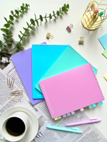 НОВИНКА! Блокнот А5 60 л. Pastel Collection Blue/Mint, с обложкой из двухстроннего двухцветного пластика, на металлическом гребне