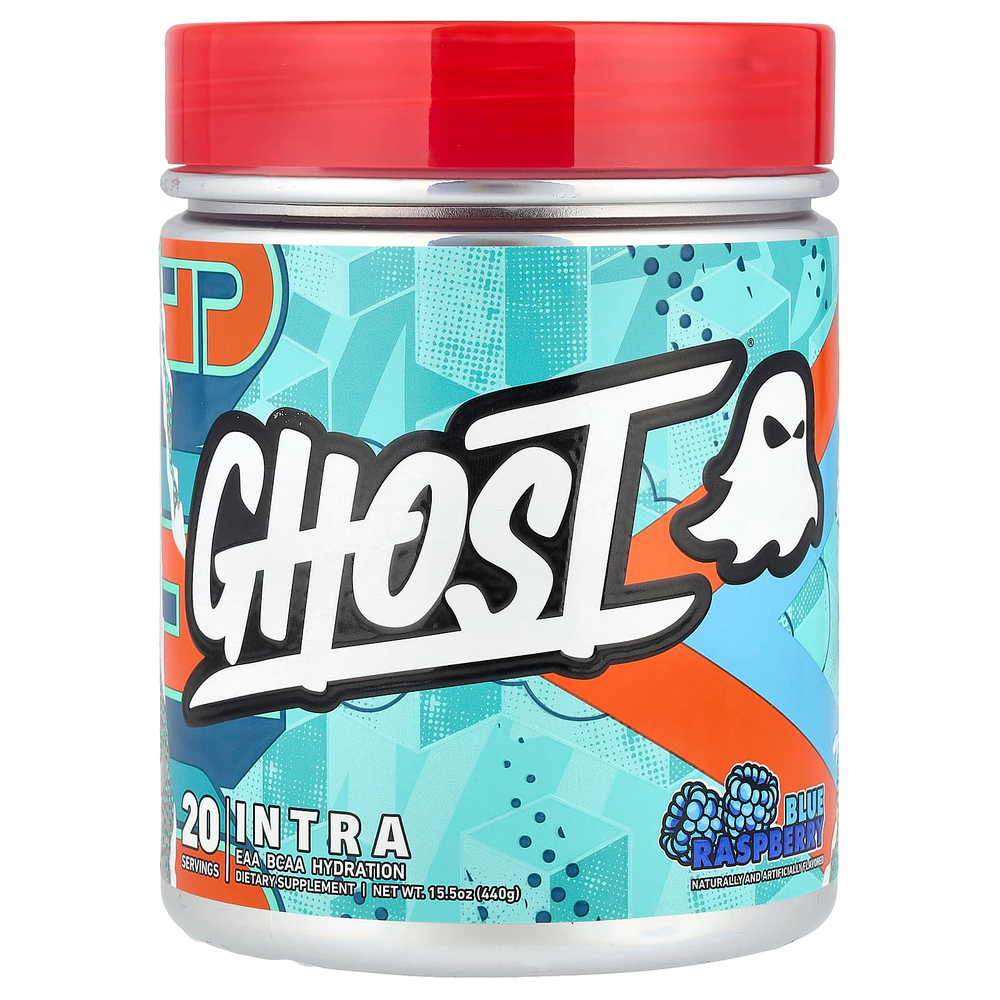 Ghost, Intra, голубая малина, 440 г (15,5 унции)